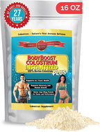 BodyBoost Instantized Colostrum Whole, 99.5% Bovine Colostrum Powder, Immune Booster with Immunoglobulin & Lactoferrin, Grass Fed Colostrum, Gut Health, Diverse Intake,16 oz