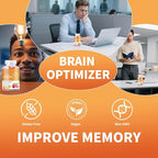 Gummies - Brain Supplement for Memory, Focus & Attention - Cognitive Support with Magnesium, Omega 3, Ashwagandha - 90 Count Raspberry Flavor