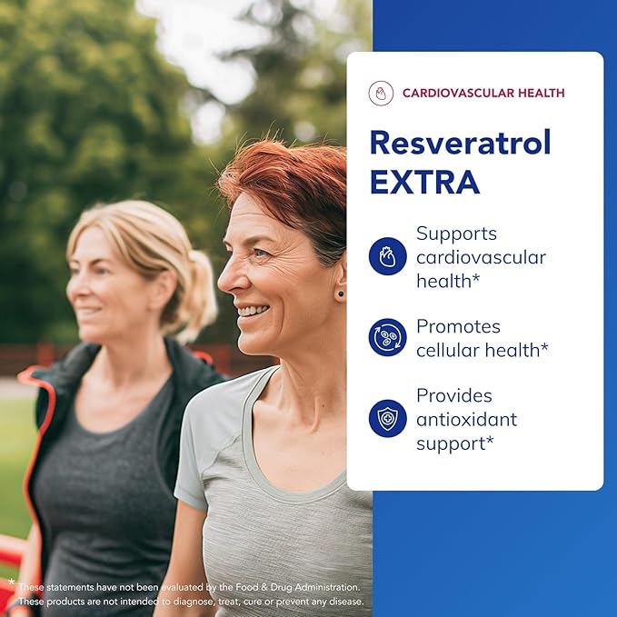 Pure Encapsulations Resveratrol EXTRA - 100 mg Trans-Resveratrol - For Healthy Cellular & Cardiovascular Function* - Antioxidants Supplement - Non-GMO & Gluten Free - 120 Capsules