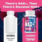 Liposomal NAD+ Supplement 1200mg High Absorption, Cellular Energy & Mitochondrial Support, NAD Plus for Longevity & Vitality, Anti-Aging Formula, 120 Softgels
