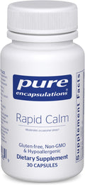 Pure Encapsulations Rapid Calm - Stress & Sleep Support Supplement - Contains Vitamin B6, Zembrin & Suntheanine L-Theanine - Non-GMO, Gluten-Free & Vegan - 30 Capsules
