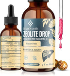 Zeolite Drops for Kids and Adults, Zeolite Clinoptilolite Liquid with Methyl Vitamin B12 & D3 for Gut & Speech, Immune, Bone, Energy, Monk Fruit Flavor, 2 Fl Oz