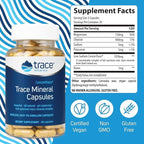 Trace Minerals ConcenTrace Trace Mineral Capsules - ConcenTrace Capsules for Overall Health - Bone Strength, Muscle Recovery & Energy Support - Gluten-Free & Vegan - 90 Count (30 Servings)