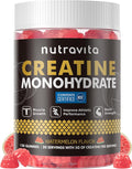 NSF Certified Creatine Gummy - Creatine Monohydrate Gummies for Men & Women, Creatine Monohydrate for Muscle Strength, Muscle Builder, Energy Boost, Pre-Workout Supplement(120 Count)-Watermelon Flavor