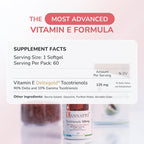 WELLNESS EXTRACT Eannatto Tocotrienols Vitamin E Supplements Tocopherol Free, Non-GMO, Gluten Free & Antioxidant (125MG 60 Softgels)