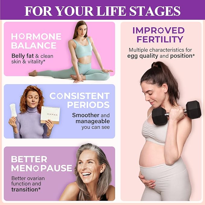 90-Day Myo-Inositol & D-Chiro Inositol Supplement for Women, Fertility Supplements Hormonal Balance for Women Ovarian Health Support, High 4000mg:100mg Inositol Powder with Folic Acid & Vitamin, Vegan