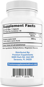R-Alpha Lipoic Acid 300MG of Pure R-LIPOIC Acid 90 Count. ((((MAX Strength))))
