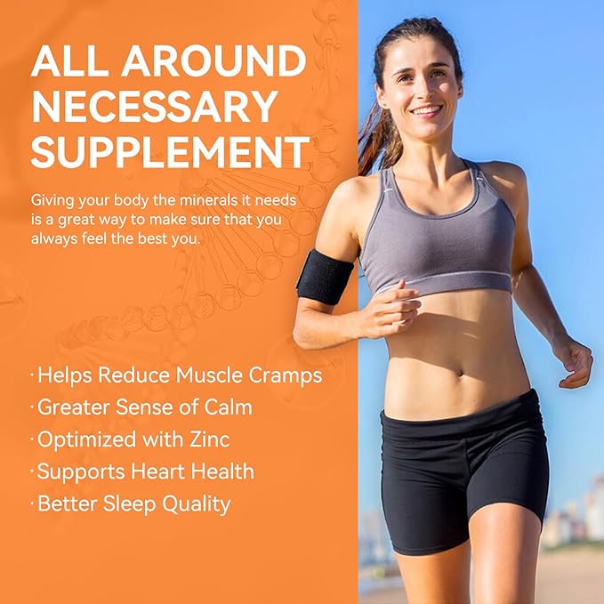 Magnesium Glycinate Supplement Softgels, Magnesium Glycinate 400mg with Zinc, Vitamin B6, C, D3, Pure Magnesium for Sleep, Calm, Muscle, Energy, Heart Support - 60 Vegan Capsules for Women & Men