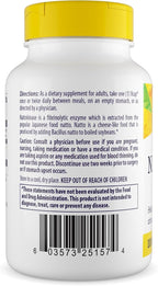 Healthy Origins Nattokinase 2,000 FUs, 100 mg - Nattokinase Supplement - Vegan, Non-GMO & Gluten-Free Nattokinase - 60 Veggie Capsules