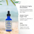 Eidon Mineral Wellness Support Liquid Supplement - Ionic Trace Mineral Drops to add to Water, Calcium, Magnesium, Zinc, Manganese, Silica, Sulfur, Boron, Bioavailable - 2 oz (Pack of 2)