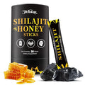 Mchokuu Shilajit Honey Sticks for Men & Women, Himalayan Shilajit with Organic Honey, 85+ Trace Minerals & 75%+ Fulvic Acid for Energy Support & Overall Health, 30 Sticks