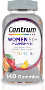 Centrum MultiGummies for Women 50 Plus, Multivitamin/Multimineral Supplement with Vitamins D3, E, B6, and B12, Assorted Fruit Flavor - 140 Count