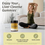 HERBAMAMA Reduced Glutathione Gummies - 500mg L-Glutathione for Liver Cleanse Support - Vegan, Non-GMO Liver Supplement - 90 Pectin-Based Banana-Flavored Chews.