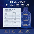 Liposomal NAD+ Supplement with Resveratrol, Anti-Aging, Energy Boost & Cellular Health Support, 15.2 fl. oz NAD Liquid for Men & Women (30 Pouch)