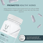 VITRUVIN NMN 500mg - Ultra-Absorbable, Vegan, Non-GMO, Gluten-Free, Gelatin-Free - 1 Bottle, 30 Capsules