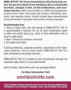 OMNi BiOTiC AB 10 - Clinically Tested Restorative Probiotic - Supports & Restores Gut Flora & Digestion - Digestive Probiotic for Diarrhea - Vegan, Hypoallergenic, Non-GMO (30 Daily Packets)