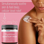 Magnum Solace Magnesium Lotion – Nighttime Magnesium Cream – Apply to Leg Muscles, Arms or Chest - Topical Magnesium Chloride – USA Made and Safe for Kids (Citrus Rose) 4 Fl Oz (Pack of 1)