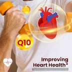 VANI CoQ10 400mg, 90 Softgels, Optimally Absorbed Ubiquinone CoQ10 Dietary Supplement Support for Heart Health & Brain Function, Gluten-Free