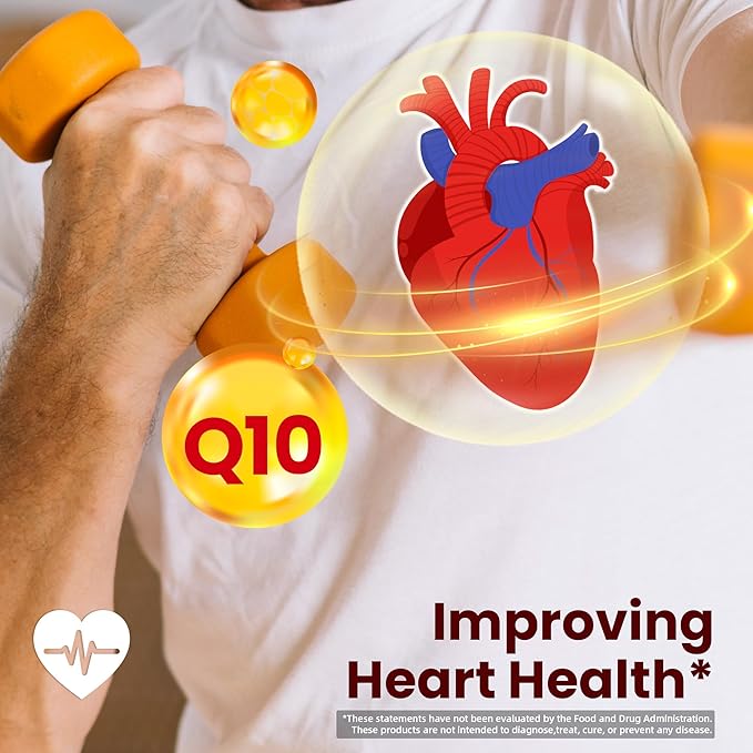VANI CoQ10 400mg, 90 Softgels, Optimally Absorbed Ubiquinone CoQ10 Dietary Supplement Support for Heart Health & Brain Function, Gluten-Free