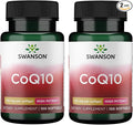 Swanson CoQ10 - Coenzyme Q10 Supplement - (100 Softgels, 100mg Each) (2 Pack)