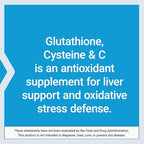 Life Extension Glutathione, Cysteine & C, 500 mg of Vitamin C, Powerful antioxidant Supplement to Support Liver Health, Gluten-Free, Non-GMO, 100 Capsules