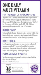 New Chapter Prenatal Vitamins, One Daily Prenatal Multivitamin Enhanced for Age 35+ with Methylfolate + Choline for Healthy Mom & Baby, Gluten Free & Non-GMO- 30 ct