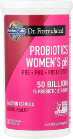 Garden of Life Dr Formulated Once Daily 3-in-1 Complete Prebiotics, Postbiotics & Probiotics for Women, PRE + PRO + POSTBIOTIC Supplement for Women’s Digestive, Immune & Vaginal Health, 30 Day Supply
