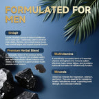 Shilajit Liquid Drops with Saw Palmetto，Ashwagandha，Pumpkin Seed Oil，Sea Moss,Multivitamin - Shilajit for Men - Support Prostate Health & Hair,Energy & lmmune Function - 2FL - Pineapple Flavor