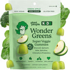 WonderGreens Kids Super Veggie Gummies – Sugar-Free, Allergen-Free Multivitamin for Picky Eaters with Probiotics – Tummy & Immune Support – Green Apple Flavor (30 Count)