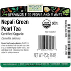 Frontier Bulk Nepali Green Pearl Tea, Organic, 1 Pound