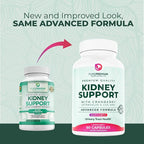 PurePremium Kidney Support Supplement – Kidney Cleanse Detox & Repair with Cranberry Extract & Astragalus - 21-in-1 Complex Supports Normal Bladder, Urinary Tract & Kidneys Health - 60 Day Supply