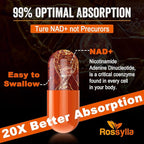 1300 MG Liposomal NAD+ Supplement | Highest Absorption | Purest NAD Supplemet to Boost NAD+ Effetively | Boosting NAD+ Supplement for Aging Defese, Cellular Energy, Longevity | 120 Count