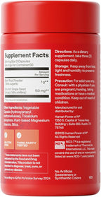 Humann SuperBeets Beet Root Capsules Quick Release 1000mg, Helps Support Nitric Oxide Production, Blood Pressure Support, Heart Health, Contains Non-GMO Beetroot Powder, Studied Antioxidants 180 Count