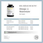 BIG BOLD HEALTH Omega-3 Rejuvenate Wild Alaskan Fish Oil Supplement with PRMs ⎹ EPA, DHA, & DPA Fatty Acids ⎹ Vitamins A and D to Support Immune Balance & Brain Wellness (60 Softgels)