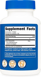 Nutricost Astaxanthin 6mg, Non-GMO and Gluten Free, 120 Softgels (4 Month Supply)