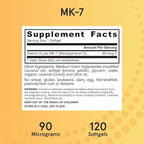 Jarrow Formulas MK-7 90 mcg - Bioactive Form of Vitamin K2-120 Servings (Softgels) - for Bone & Cardiovascular Health - Vitamin K2 MK-7 Dietary Supplement - Gluten Free (Pack of 2)