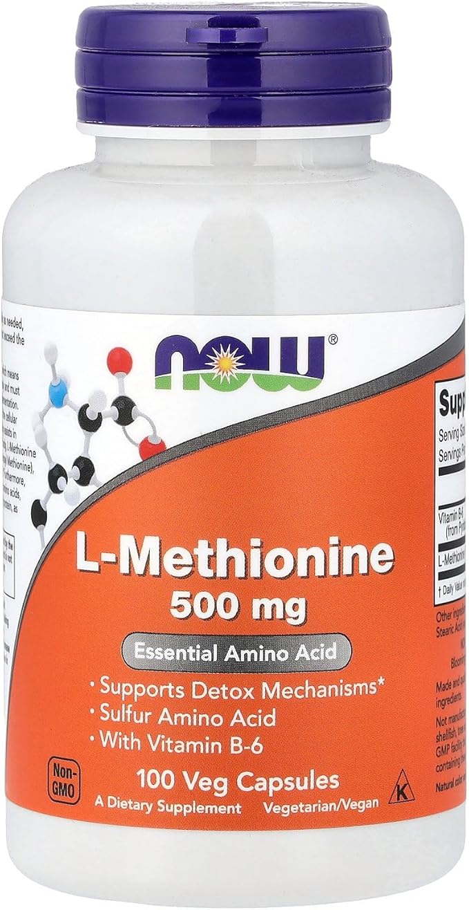 Now Foods L-Methionine 500 mg 100 Caps