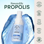 Propolis Throat Soother by Beekeeper's Naturals – Maximum Throat Relief w/ Menthol, Slippery Elm, Bee Propolis Extract – Fast-acting & Cooling Comfort (1.0 oz)(Pack of 1)
