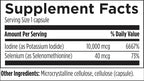 Designs for Health Iodine with Selenium - Iodine Synergy, 10mg Potassium Iodide + 40mcg Selenium (Selenomethionine) Supplement for Thyroid Support - Non-GMO + Gluten-Free (120 Capsules)