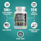 Clean Nutraceuticals GABA 750mg 5 HTP 200mg L Tryptophan 500mg L Theanine 200mg Ashwagandha SAM-e L-Glycine - Mood Support Vitamins for Women and Men with L-Tyrosine 5-HTP (5-Hydroxytryptophan)