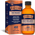 Sovereign Copper Bio-Active Copper Hydrosol, Daily+ 4-in-1 Wellness Supplement for Joint, Bone, Hair, Skin and Nails, Cardiovascular Health, Energy and Metabolic Health Support, 4 fl oz (118 mL)