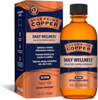 Sovereign Copper Bio-Active Copper Hydrosol, Daily+ 4-in-1 Wellness Supplement for Joint, Bone, Hair, Skin and Nails, Cardiovascular Health, Energy and Metabolic Health Support, 4 fl oz (118 mL)