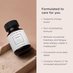 JSHealth Iron Supplement with Vitamin C. Ferrochel Iron Supports Energy Levels. Non-Constipating, with B Vitamins. By Nutritionist Jessica Sepel (30 Tablets)