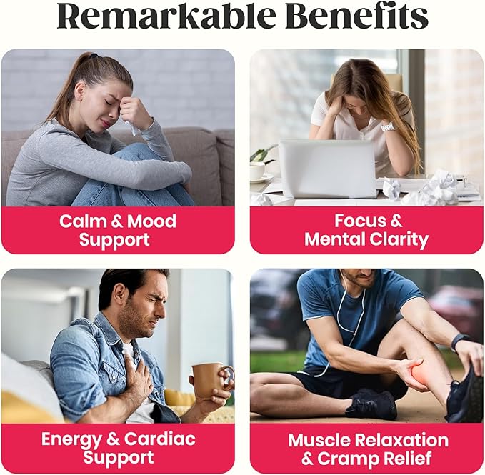 60 Day Supply Magnesium Glycinate 400mg Gummies with Ashwagandha, L-Theanine, CoQ10, Vitamin D3 & B6, Sugar Free Magnesium Gummies for Adults & Kids, Stress Relief, Sleep & Calm, Vegan, Gluten Free