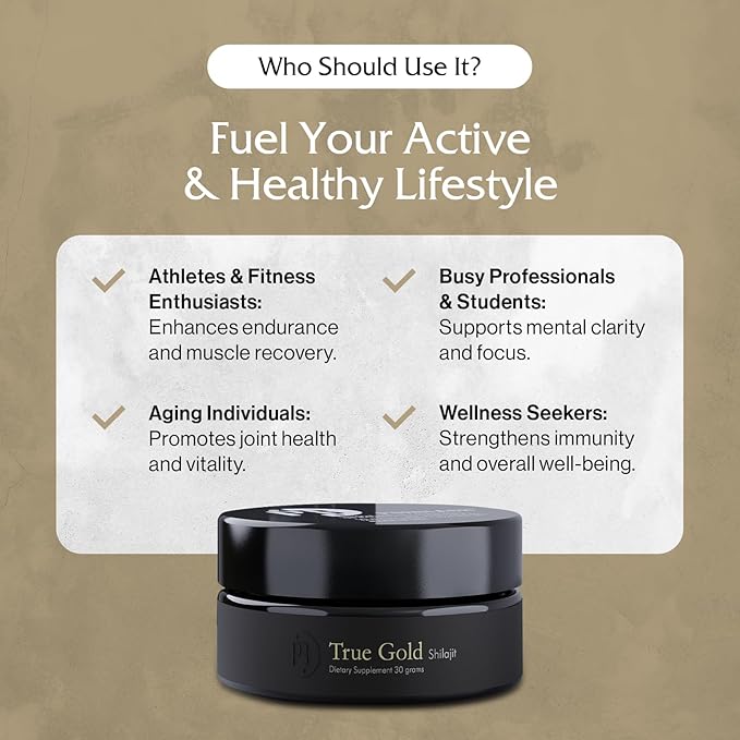 Purblack Pure Himalayan Shilajit Resin - Himalayan and Other Mountain Ranges Gold Infused Shilajit for Men & Women with Over 85+ Trace Minerals for Energy & Immunity | 30 Servings | USA Made