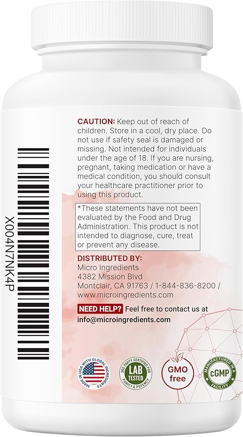 Micro Ingredients TUDCA Bile Salts 2,000mg Supplement, 240 Capsules | 7-in-1 Complex with NAC, Milk Thistle, Glutathione, Dandelion & Artichoke | Extra Strength Tauroursodeoxycholic Acid | Non-GMO