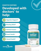 800mg Digestive Enzymes for Men and Women with Probiotics & Organic Prebiotics, 8 Key Enzymes, Protease, Amylase & Lipase for Bloating, Gas Relief, Non-GMO | 90 Capsules