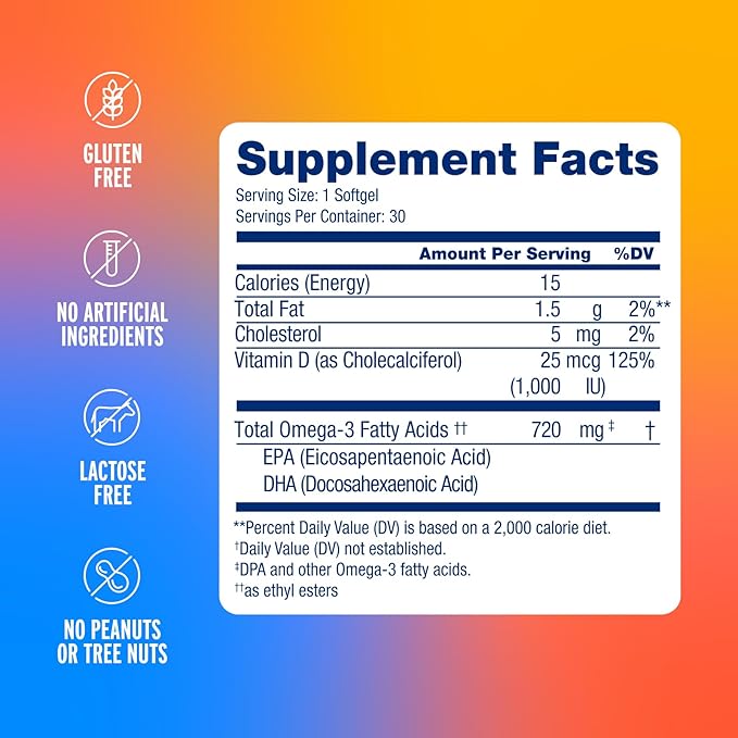 Oceanblue Omega-3 Bundle – 2100 Triple Strength 180ct + Essentials Everyday Omega Minis 60ct – High-Potency EPA, DHA, DPA with Vitamin D3 – Orange Flavor – Heart, Brain & Immune Support - 2 Pack