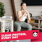 Underground Bio Labs Panda Fuel Premium Protein Whey,Hydrolyzed Collagen,Casein,Probiotics, Enzymes, Keto Friendly,Time Release, 25 Servings (2.5 Pound, Vanilla Ice Cream)