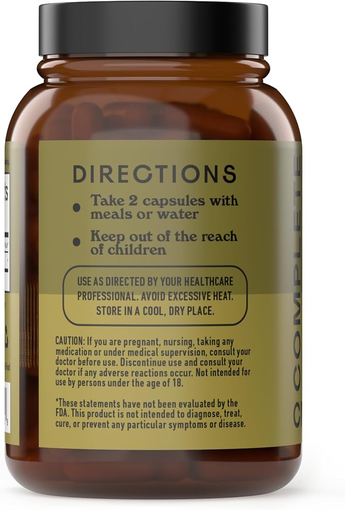 Complete Natural Products Organic Icelandic Sea Kelp Capsules - Pure 600mg Capsules, 100 Pills, Raw Seaweed & Thyroid Support Supplement